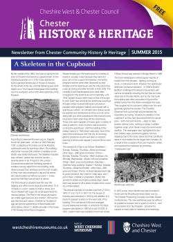 A Skeleton in the Cupboard - Chester History and Heritage