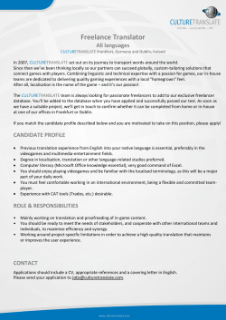 Freelance Translator