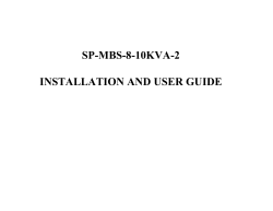sp-mbs-8-10kva-2 installation and user guide