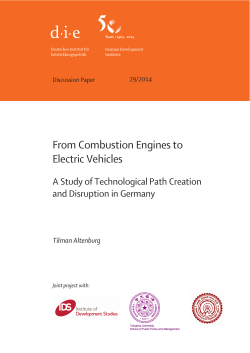 From Combustion Engines to Electric Vehicles