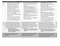 Canada in a Total War Chart Handout