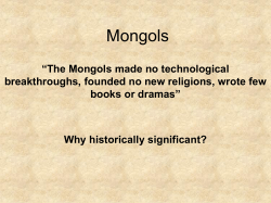 The Mongols