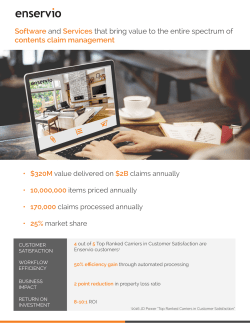 Software and Services that bring value to the entire spectrum of