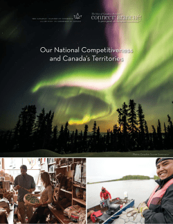 Our National Competitiveness and Canada`s Territories