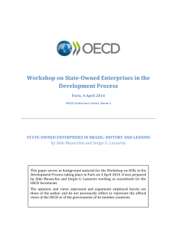 state-owned enterprises in brazil: history and lessons