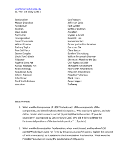 Sectionalism Mason-Dixon line Antebellum Yeoman Slave codes