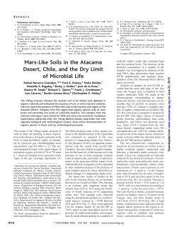 Mars-Like Soils in the Atacama Desert, Chile, and the Dry Limit of