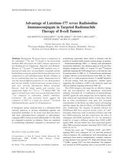 Advantage of Lutetium-177 versus Radioiodine Immunoconjugate in