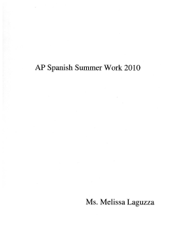 AP Spanish - Fairfield Prep
