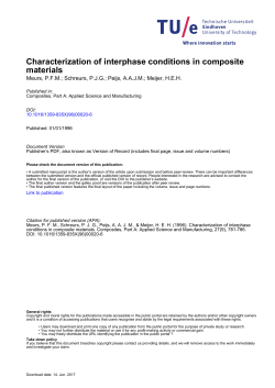 Characterization of interphase conditions in composite materials