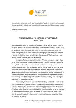 lecture notes - SOAS University of London