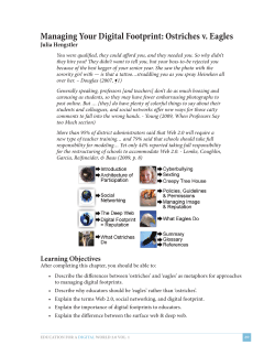 Managing Your Digital Footprint: Ostriches v. Eagles