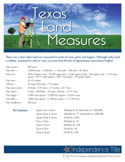 Texas Land Measures - Independence Title