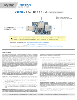 KS2PH &ndash; 2 Port USB 3.0 Hub - Krypton
