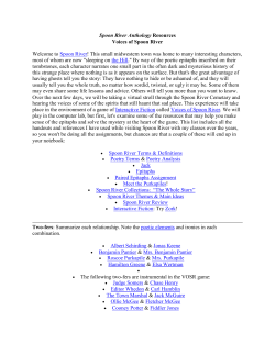 Spoon River Anthology Resources Voices of Spoon