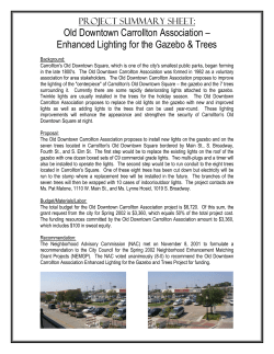 Old Downtown Carrollton Association &ndash; Enhanced Lighting for the