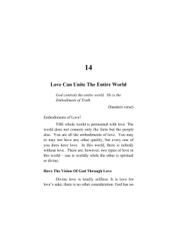 Love Can Unite The Entire World