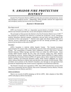 9. amador fire protection district