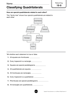 Classifying Quadrilaterals