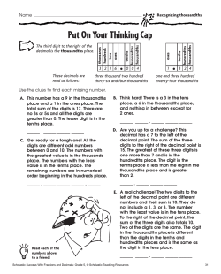 Put On Your Thinking Cap