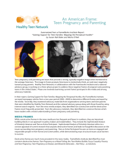 An American Frame: - Healthy Teen Network