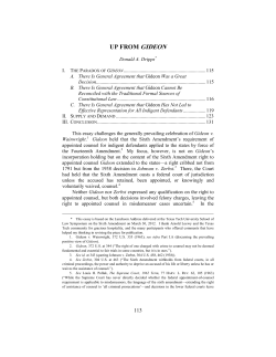Donald A. Dripps, Up From Gideon, 45 Tex. Tech. L. Rev. 113