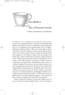 A Necessary Luxury: Tea in Victorian England