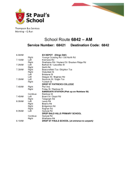 School Route 6842 – AM