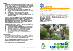 food chains and chemicals