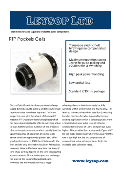 RTP Pockels Cells