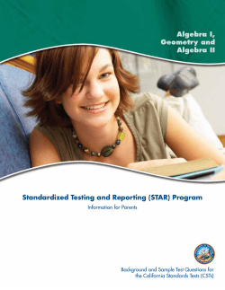 Algebra I, Geometry and Algebra II