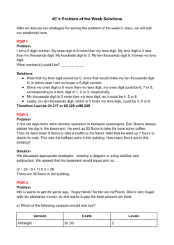 potw 1- 10 solutions! - CDNIS Community Sites