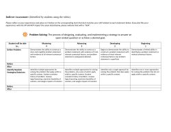 Assessment Examples