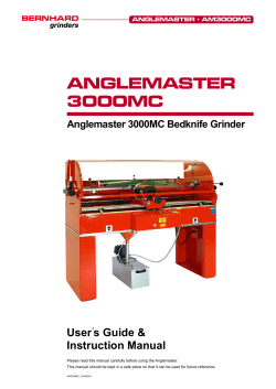 Anglemaster 3000MC Manual
