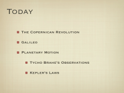 Kepler`s Laws - UMd Astronomy