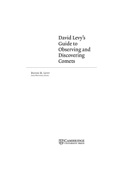 David Levy`s Guide to Observing and Discovering Comets