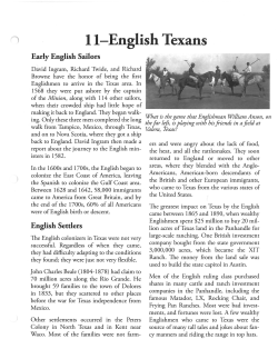 II-English Texans - Institute of Texan Cultures