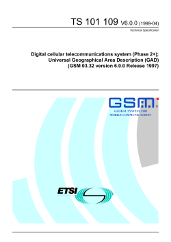 GSM 03.32 version 6.0.0 Release 1997
