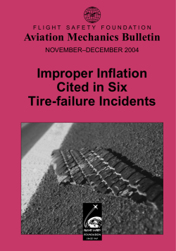 Improper Inflation Cited in Six Tire-failure Incidents