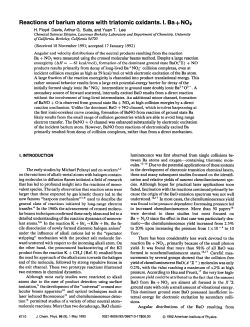 Reactions of barium atoms with triatomic oxidants. I