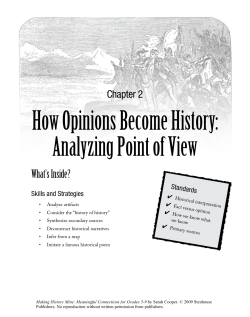 How Opinions Become History: Analyzing Point of View