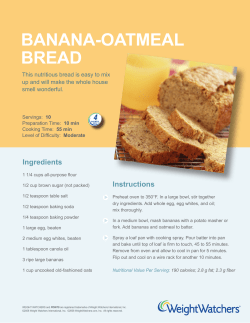 BANANA-OATMEAL BREAD