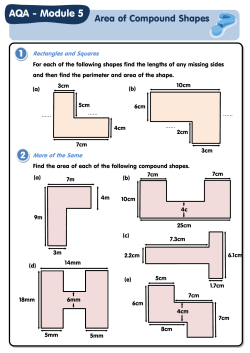 Compound shapes - Sheffield Maths