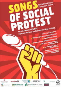 Songs of Social Protest - University of Limerick
