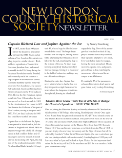 JUNE 2012 - New London County Historical Society