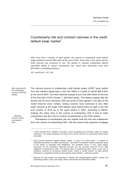 Counterparty Risks and Contract Volumes in the Credit Default