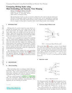 Comparing Writing Styles using Word Embedding and Dynamic