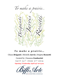 To make a prairie… - Brigitta Rossetti