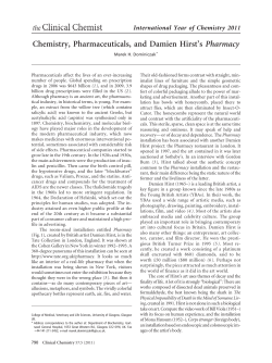 Chemistry, Pharmaceuticals, and Damien Hirst`s