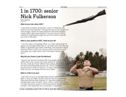 1 in 1700: senior Nick Fulkerson - Bagpiper